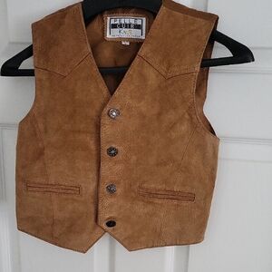 Pelle Kids Brown Suede Vest
